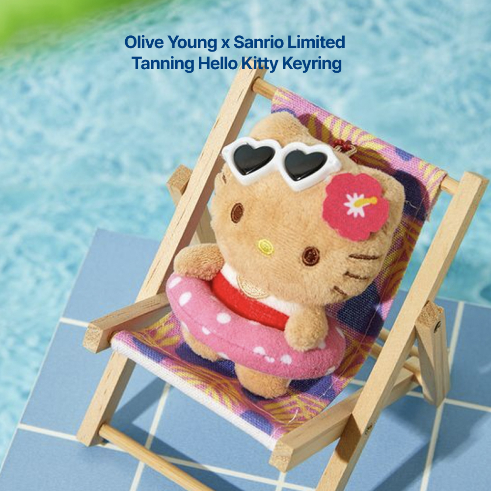 [K-Culture] Olive Young x Sanrio TenByTen พวงกุญแจตุ๊กตา Tanning Sanrio Character อุปกรณ์เสริมพวงกุญแจ