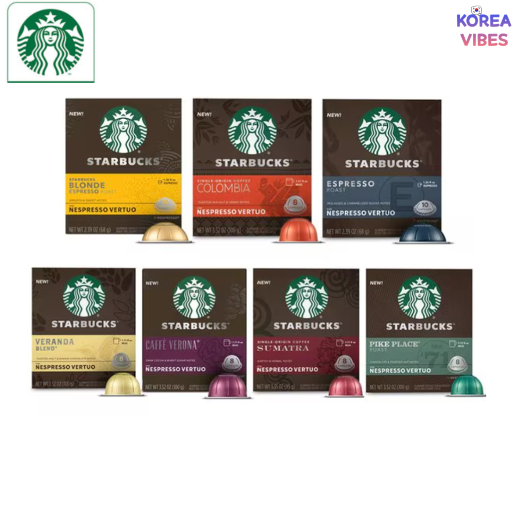 แคปซูลกาแฟ Starbucks Nespresso Vertuo 8 รสชาติ