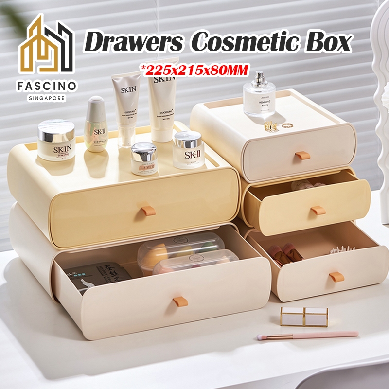SGStackable Storage Drawer Box Stationery Drawer Makeup Storage Box Drawer Cosmetic Box