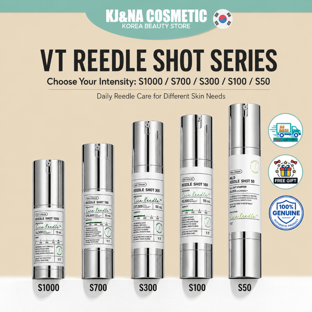 [VT] REEDLE SHOT 100 / 300 / 700 Silica Microneedleing skin booster serum Spot treatment Needle shot