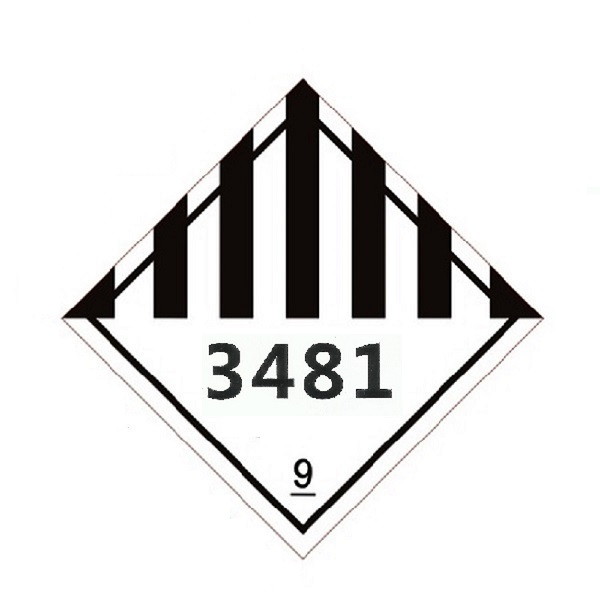 [SG] [50 Piecs] IATA UN3481 DGR Hazard Class 9 Label 10x10cm