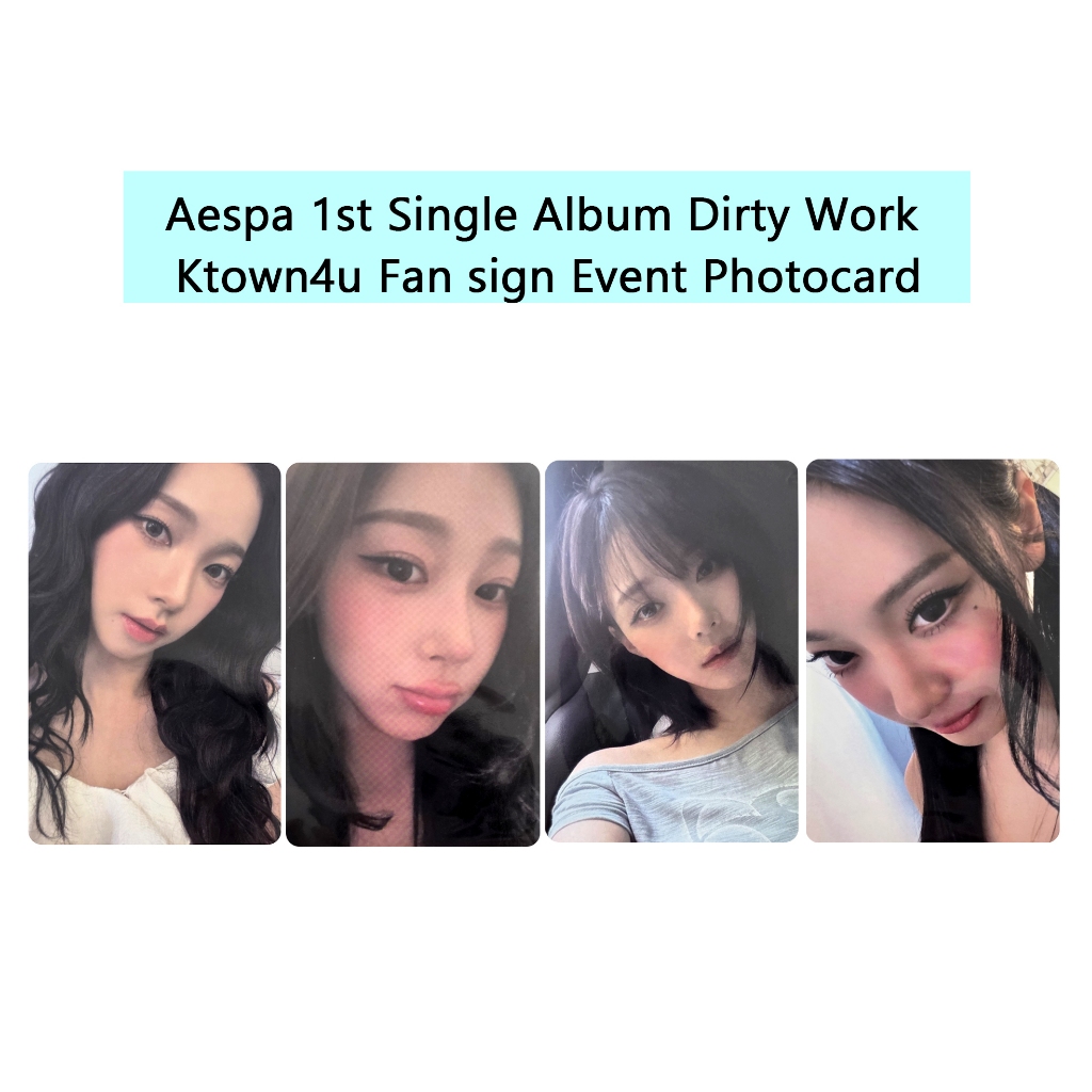 Aespa 1st Single Album [งานสกปรก] Ktown4u Fan sign Event Photocard