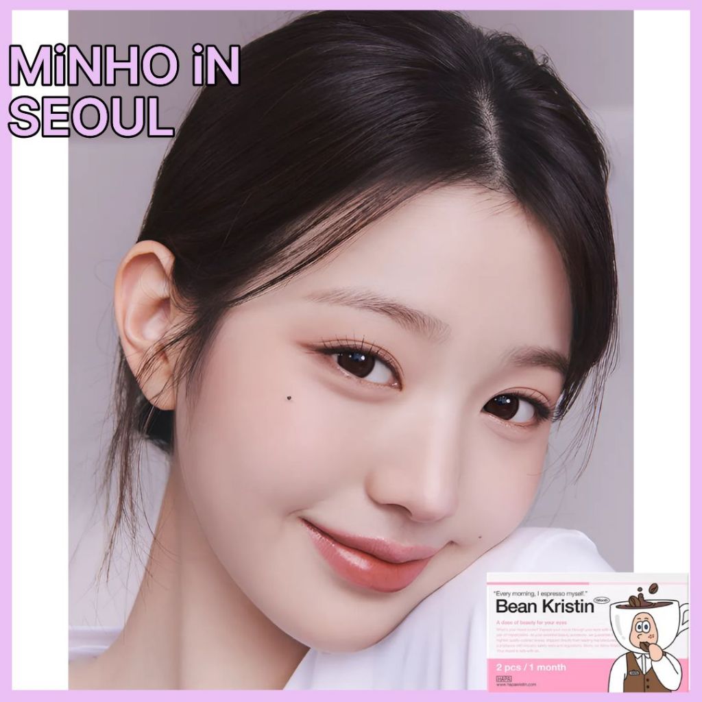 HAPA KRISTIN Bean Kristin Drip Brown - สี  | คอนแทคเลนส์สีรายเดือน 13.2 มม. K-Beauty 2p 1 กล่อง