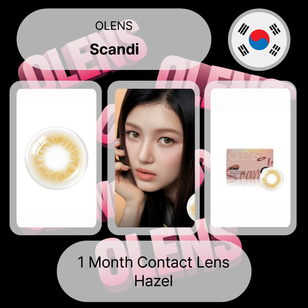 คอนแทคเลนส์ Olens Scandi Hazel รายเดือน