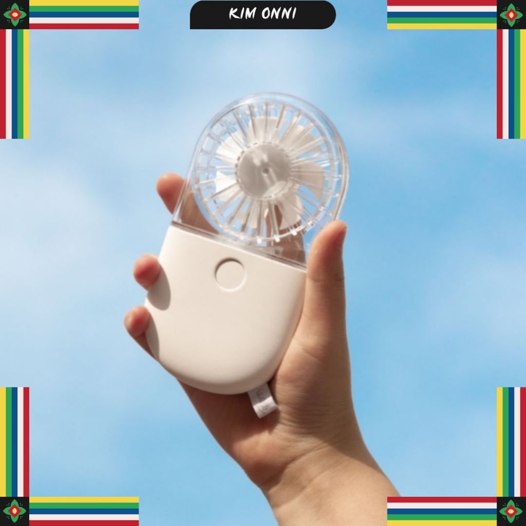 ILab Mini Handy Fold Fan พัดลมพกพาแบบคล้องคอ / มอเตอร์ BLDC / พัดลมสวมใส่แบบพับได้ 5 สปีด