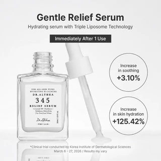 ดร. Althea 345 Relief Essential TRIO | เดลี่ รีลีฟ แคร์ สําหรับผิวแพ้ง่าย | 345 Relief Mist 100ml + 345 Relief Serum 30ml + 345 Cream 50ml