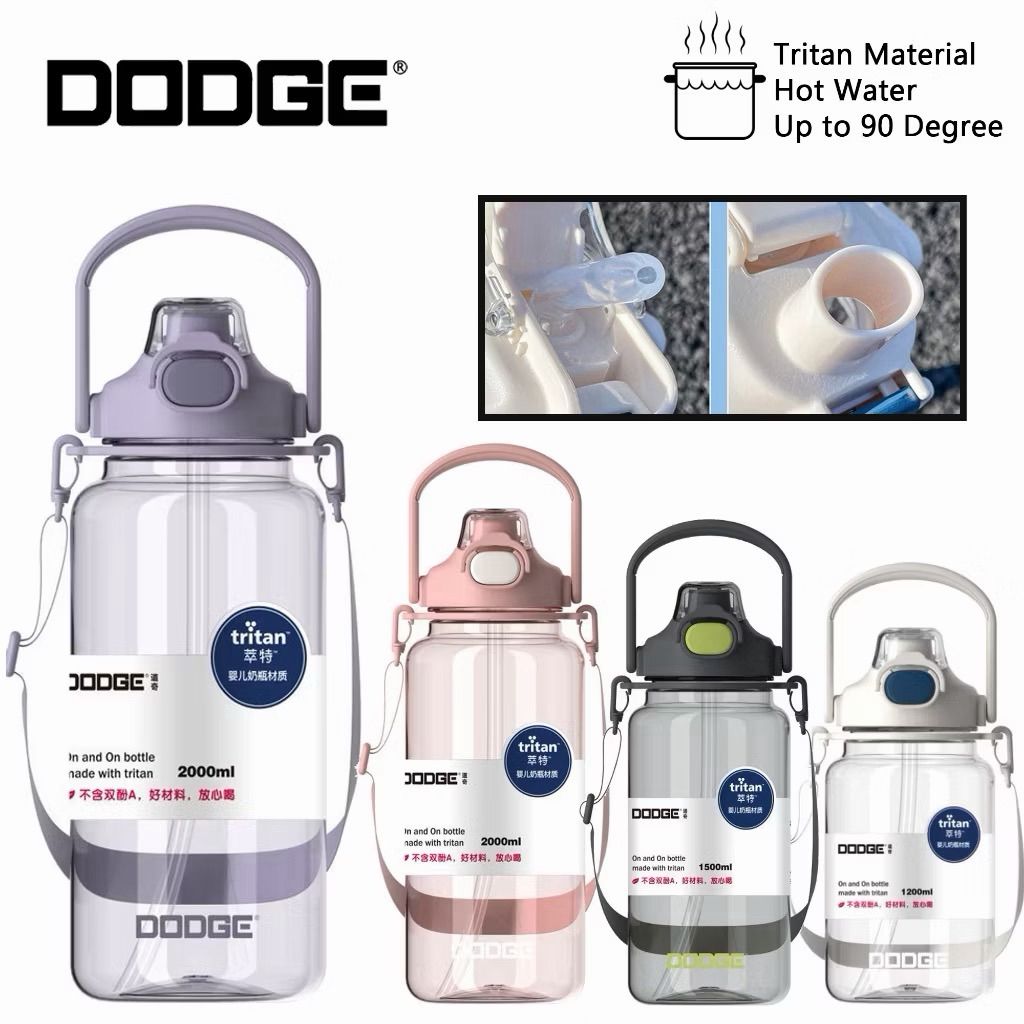 DODGE TRITAN BPA FREE Water Bottle Leak Proof [ 1200ml / 2000ml ]