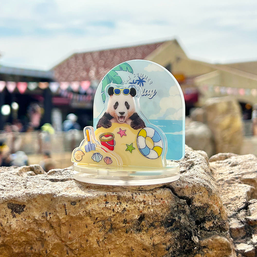 Everland Fu Bao Summer Spinning Acrylic Figure – Cute Bao Family Panda Standee