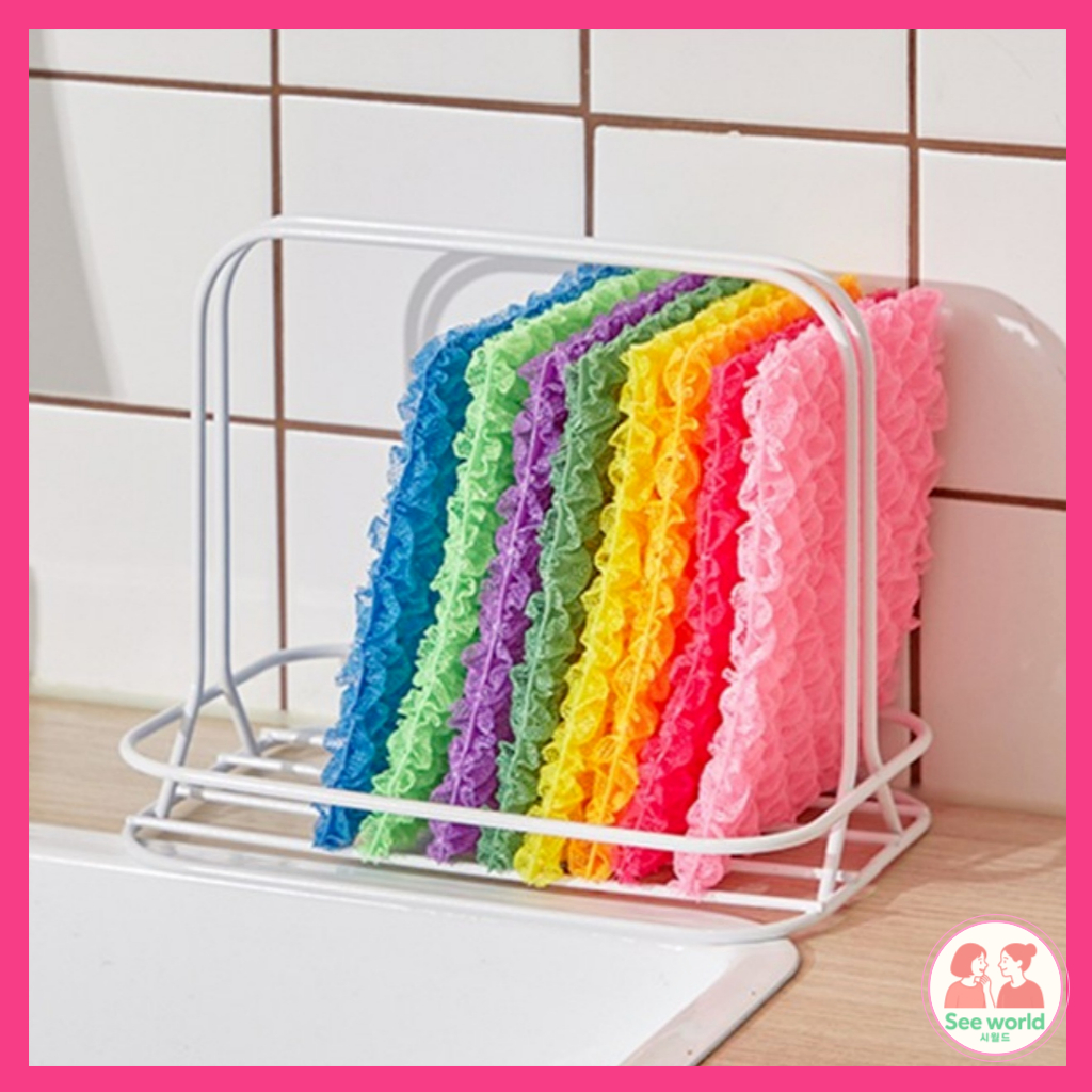 COMET Everyday Uses ผ้าเช็ดจานฟองหลากสี – 8 แพ็ค (ผลิตในเกาหลี)