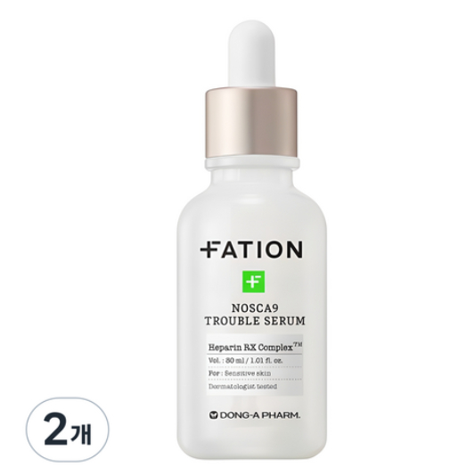 Fation NOSCA9 Trouble Serum 30ml  2pcs / Sensitive Skin Soothing Serum / Barrier Strengthening / Hyd