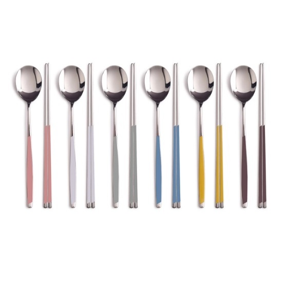 (Costco Korea) Goldenbell Ceramic Korean Spoon & Chopstick Set for 6
