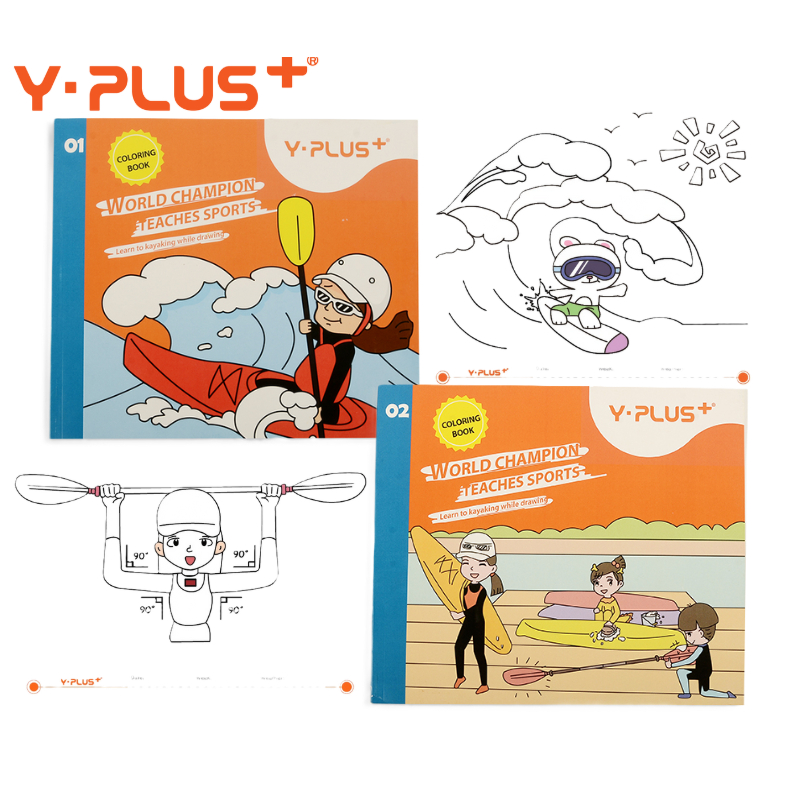 Y-Plus "World Champion สอนกีฬา" สมุดระบายสี (Vol. 1 & 2)