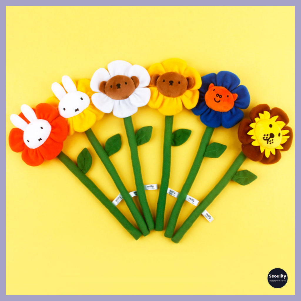 [Miffy] ตุ๊กตาดอกไม้ตุ๊กตาน่ารัก Miffy Bouquet ของขวัญสําหรับเด็กผู้หญิงMiffy Flower Decor สําหรับคร