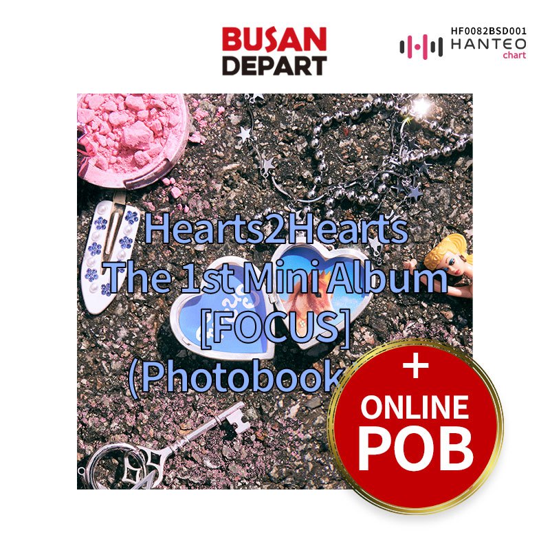 [ONLINE POB]Hearts2Hearts The 1st Mini Album [FOCUS] (Photobook Ver.)