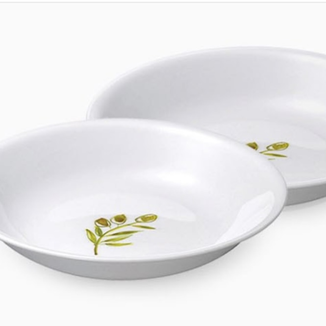 จานข้าง Corelle Olive Garden 3 ชิ้น 1 ชุด