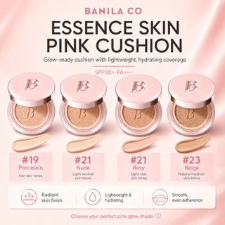 BANILA CO Essence Skin Pink Cushion SPF50+ PA+++ 12g เอสเซนส์ สกิน พิงค์ คุชชั่น