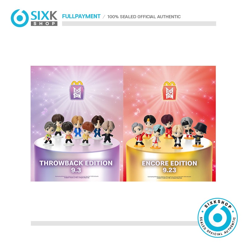 BTS TinyTAN x MC Donald HAPPY MEAL FIGURE - Includes Package Box