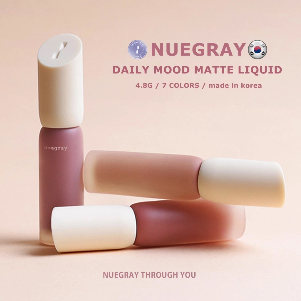 nuegray daily mood matte liquid lip tint 7 colors