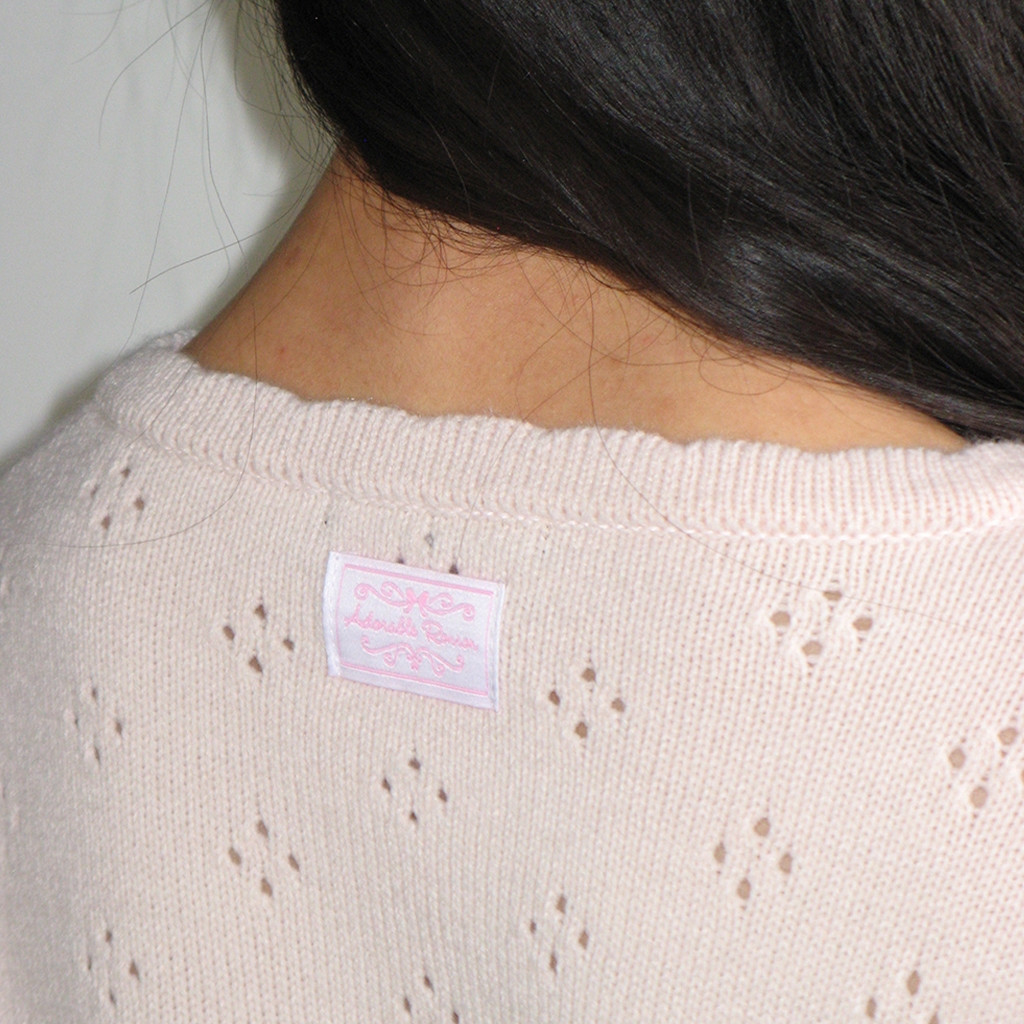 [RONRON] Heart Button Scotch Knit Cardigan / 4colors — صورة 4