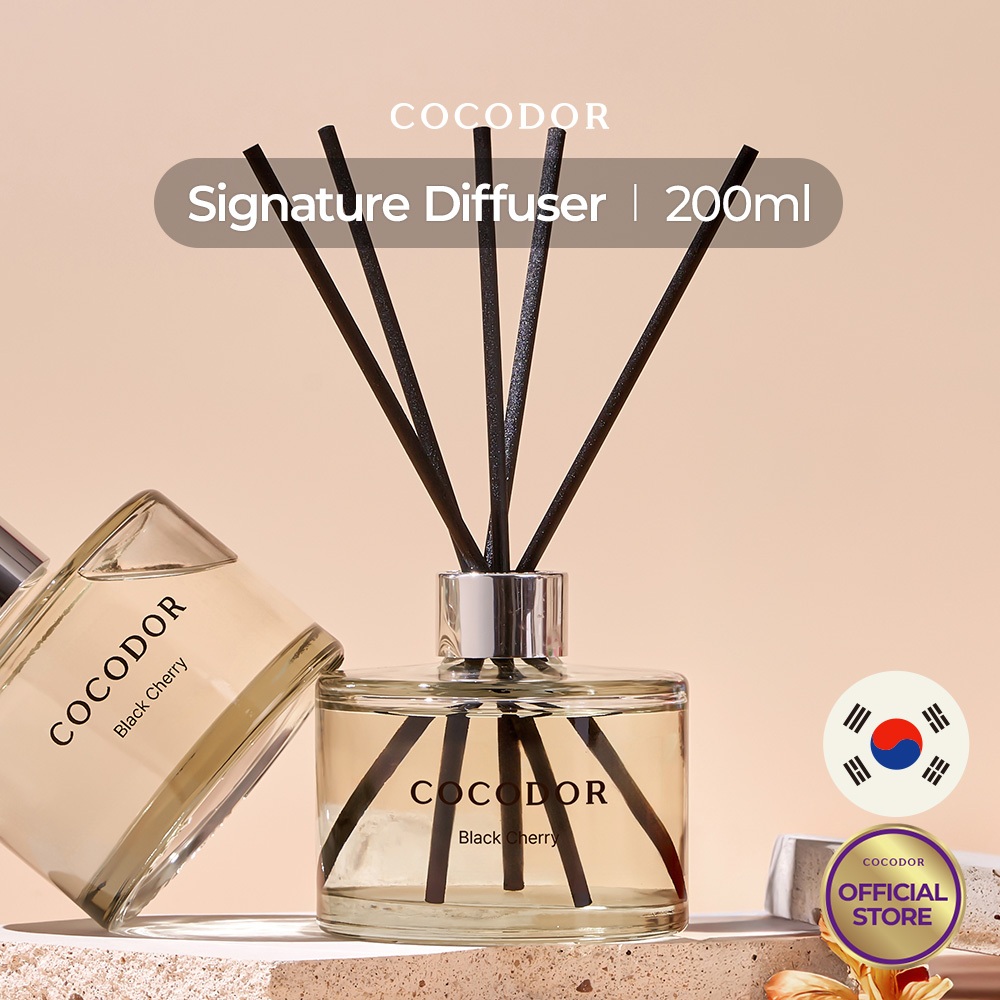 COCODOR ก้านไม้หอมซิกเนเจอร์ 200ml 1 แพ็ค / 6.7oz / ก้านหอมปรับอากาศ  / แบรนด์ก้านไม้หอมชั้นนำจากเกาหลี / น้ำหอมบ้าน