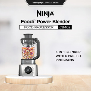 Ninja Foodi 5 in 1 Power Blender & Food Processor +  XL Smoothie Maker & Nutrient Extraction Cup, 1200W motor - CB402