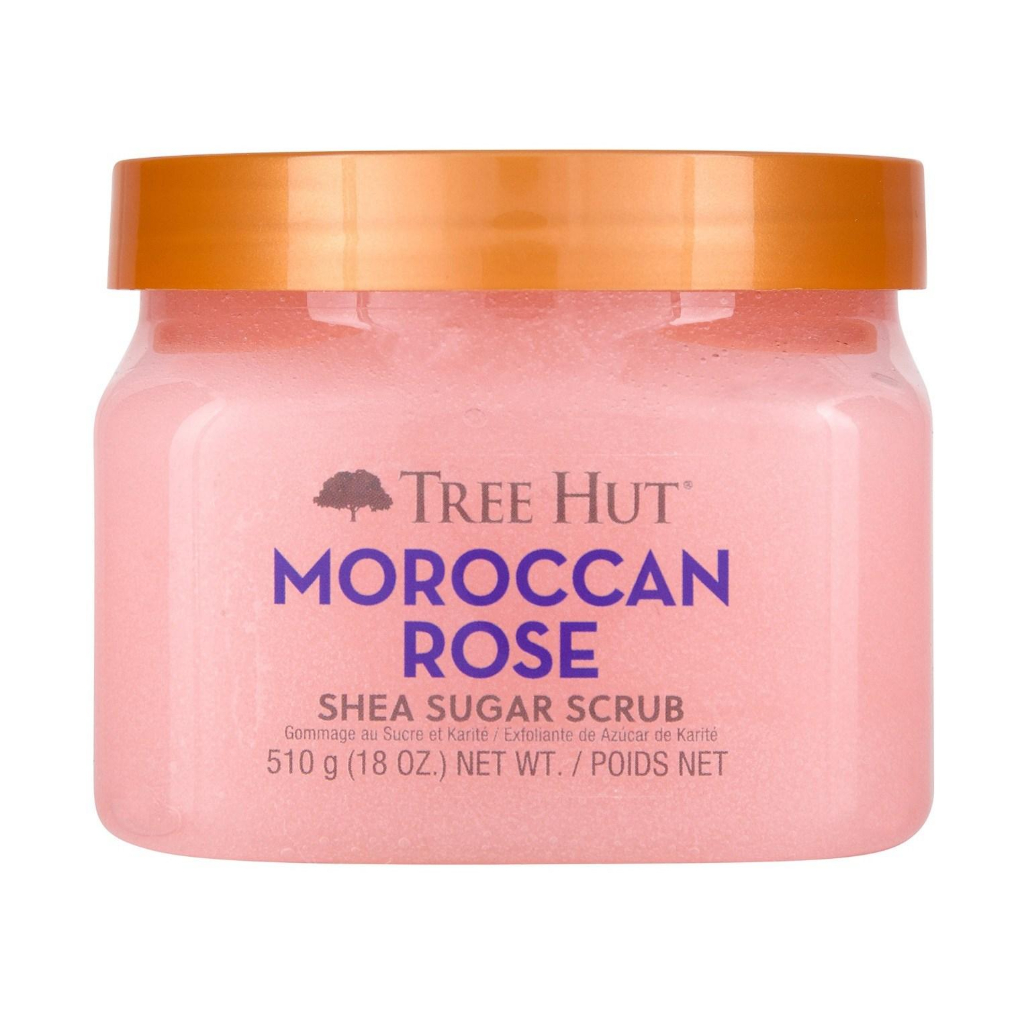 Tree Hut Shea Sugar Body Scrub Moroccan Rose 510g Exfoliating Body Scrub Shea Butter Moisturizing Fl