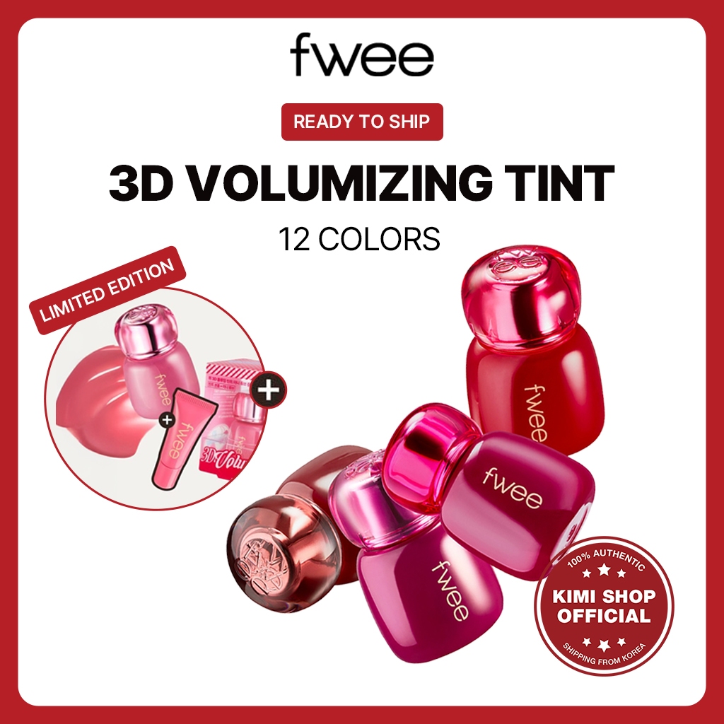 [fwee] 3D Voluming Tint ลิปทินท์ฉ่ำวาว 3 มิติ 3.8g (12 เฉดสี) ลิปกลอสเพิ่มวอลลุ่ม