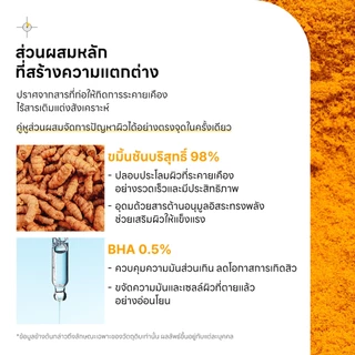 [P.CALM] Turmeric Bubble Deep Mask 90g มาสก์ฟองฟู่ขมิ้นชัน ลดอักเสบระคายเคืองจากปัญหาสิว