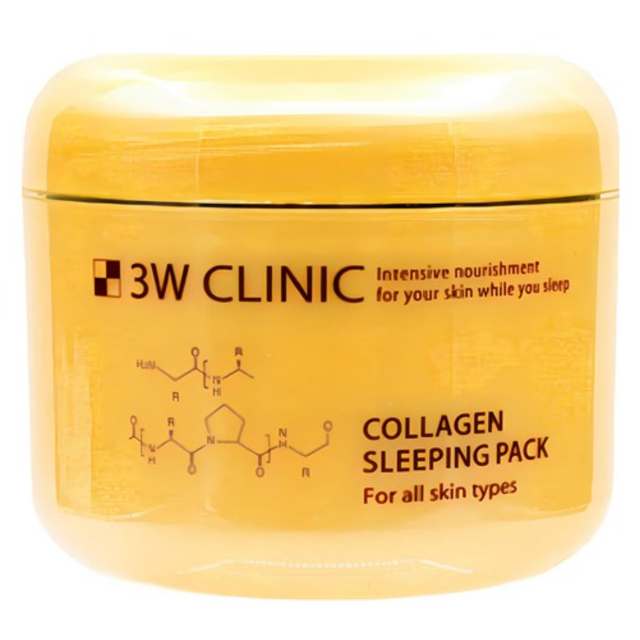 3W CLINIC COLLAGEN SLEEPING PACK 100ml – HYDRATING OVERNIGHT MASK