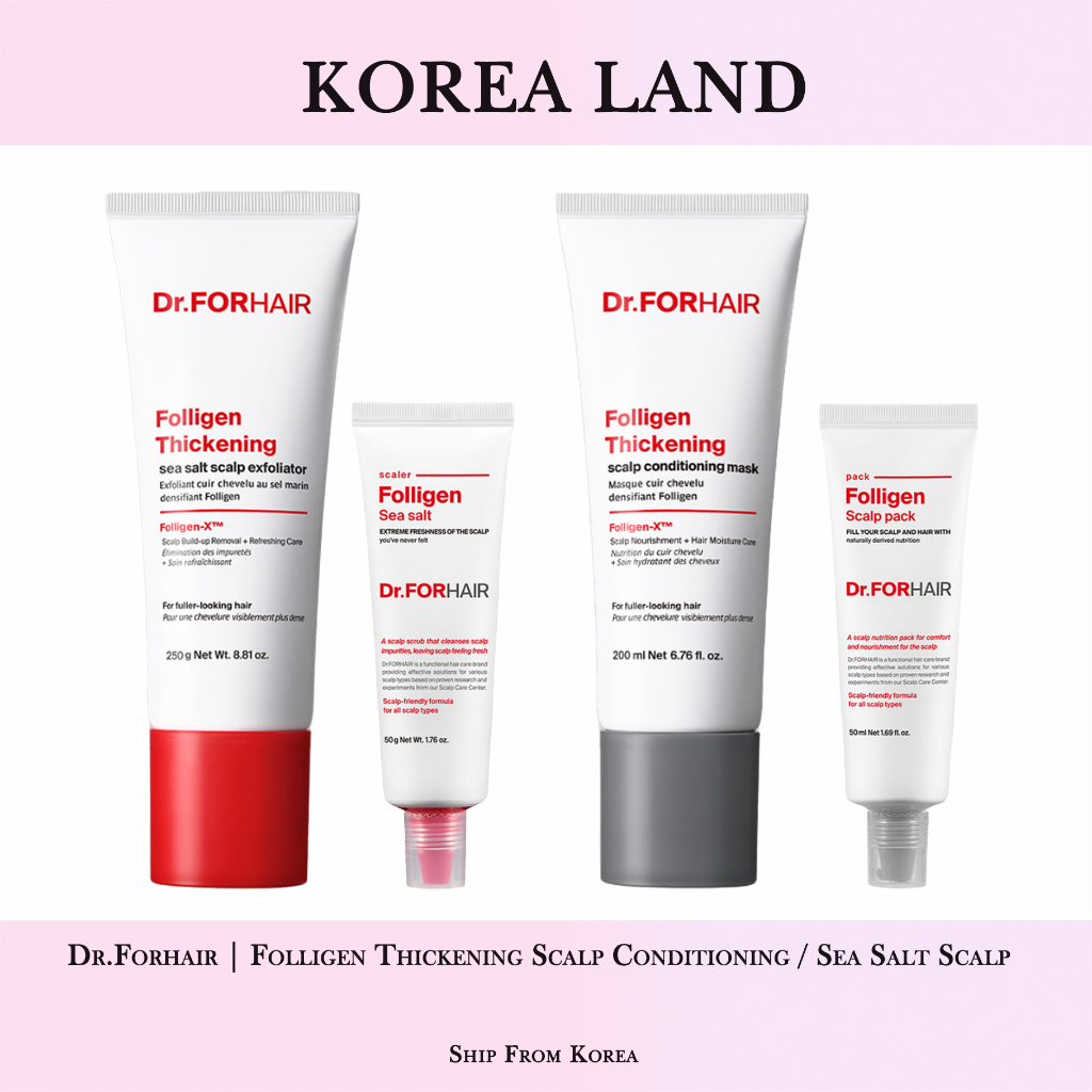 ดร.ฟอร์แฮร์ | Folligen Scalp Conditioning (50ml/200ml)/Sea Salt Scaler (50ml/250ml)