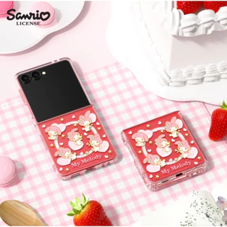 เคสแม่เหล็กใส Sanrio สําหรับปลอก galaxy z flip 8 7 / flip7