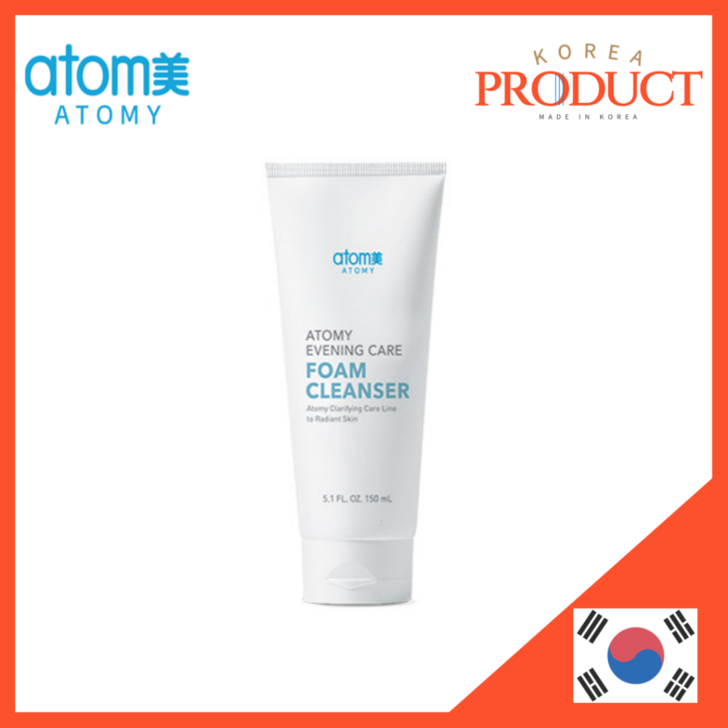 ATOMY Evening Care Foam Cleanser 150g น้ํายาทําความสะอาดผิวหน้าสําหรับรูขุมขน สกินแคร์เกาหลี