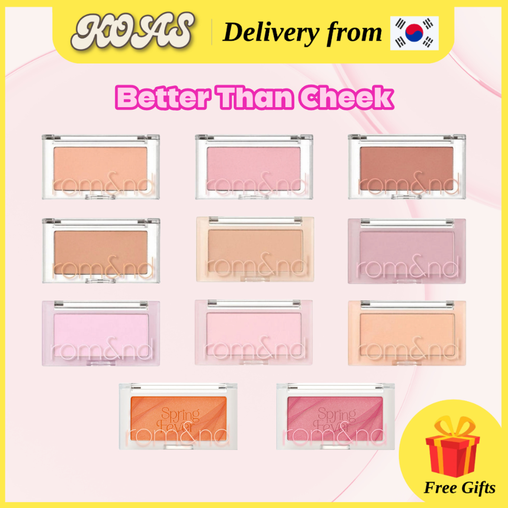 [Rom&Nd] Rom And Nd Better Than Cheek 4g / 11Colors / Romand Blush Makeup Collection บลัชออนเกาหลี
