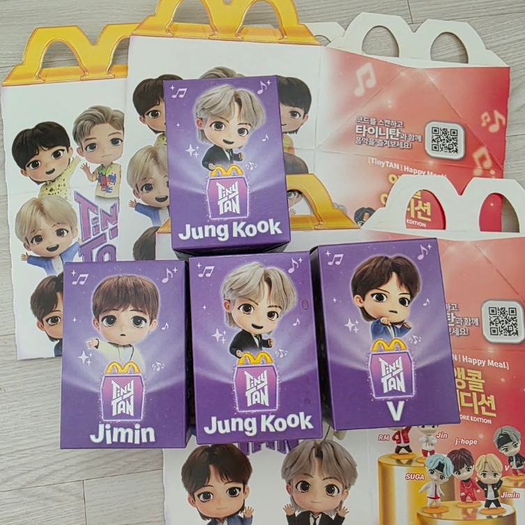 McDonalds Tinytan x BTS 2025 ของเล่นมื้อมีความสุข