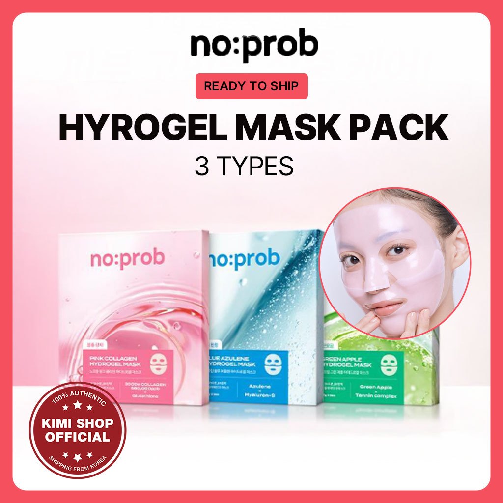 [No-Prob] ไฮโดรเจล มาส์ก แพ็ค 3 ชนิด 5 แผ่น (คอลลาเจน/มอยเจอร์/พอร์)