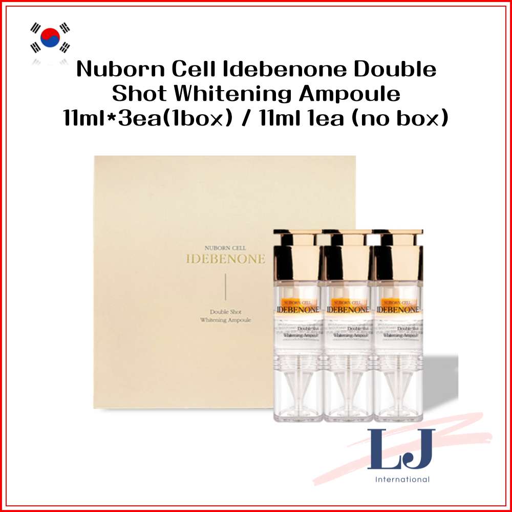 Nuborn Cell Idebenone Double Shot Whitening Ampoule 11ml*3ea(1กล่อง) / 11ml 1ea (ไม่มีกล่อง)