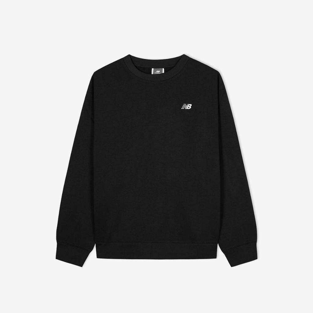 [New Balance ] New Balance UNI Linear Graphic Fleece Man-to-Man (SEMI OVER FIT)