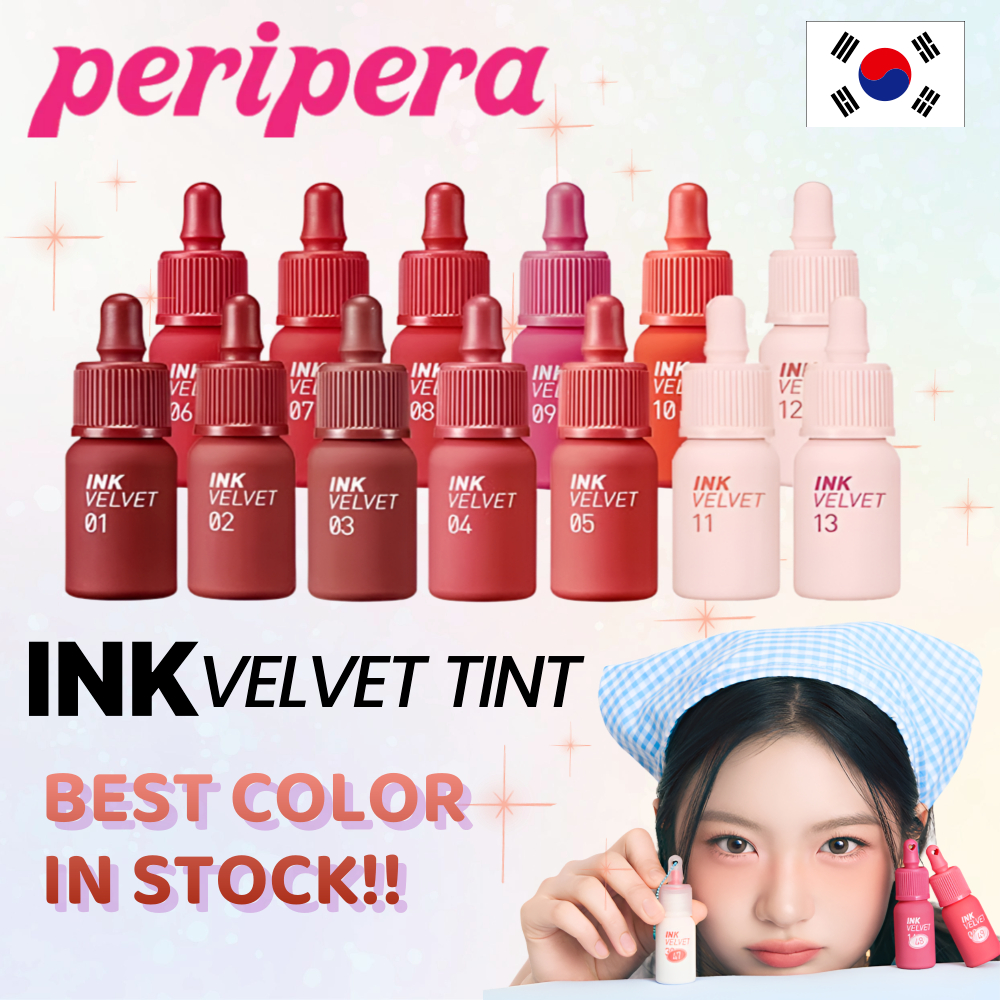 【PERIPERA】Ink The Velvet Lip Tint 4g ลิปทินท์เนื้อแมตต์ สีชัด ติดทนนาน (รุ่นใหม่ล่าสุด)