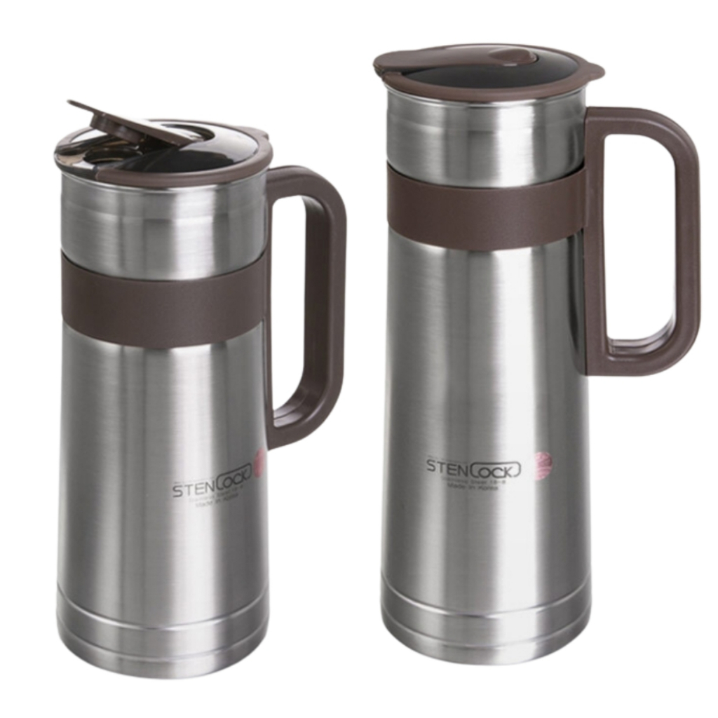 สเทนล็อค สแตนเลส 304 ขวดน้ําอัจฉริยะคุณภาพสูง STS 304 ขวดกว้างคอสลิคจับ