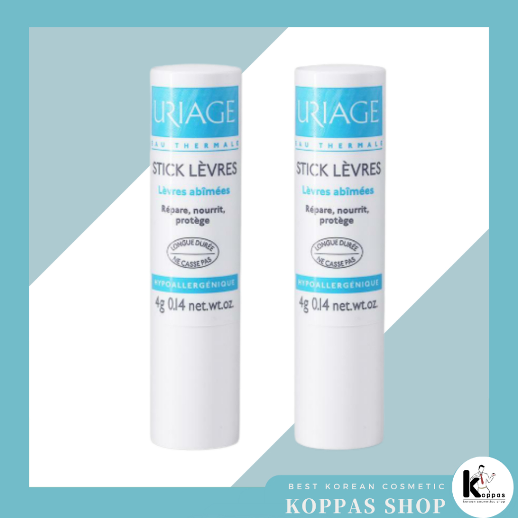 [URIAGE] Stick Levres Original Lip Balm, 4gx2pcs / Korean Lip Balm / Moisture Lock / ของแท้ 100%