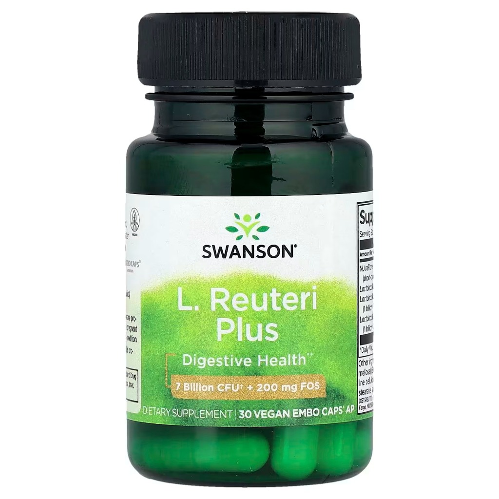 [swanson] ล. Reuteri Plus สุขภาพทางเดินอาหาร | หมวกแก๊ปโอโดมังสวิรัติ 30 ชิ้น | จัดส่งจากกรุงเทพเกาหลี