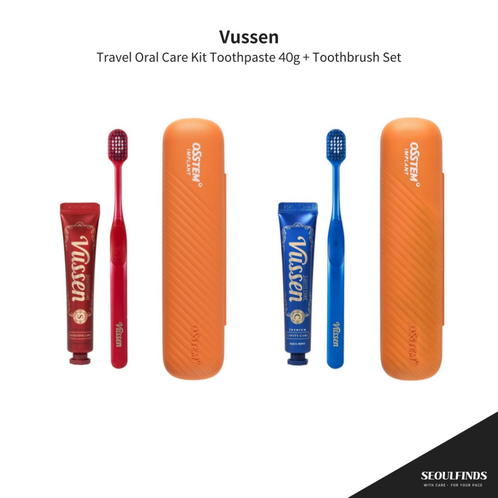 [Vussen] ยาสีฟัน Travel Oral Care Kit 40g + ชุดแปรงสีฟัน