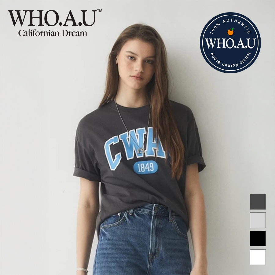 [ Who.a.u ] เสื ้ อยืดโลโก ้ CWAU | Whrpe3785u