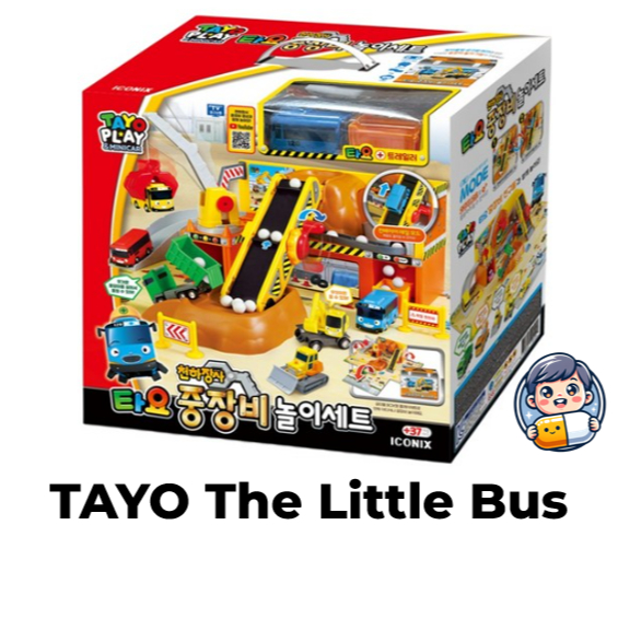 Tayo the Little Bus Heavy Equipment Playset สําหรับเด็กของเล่นเด็กการ์ตูนเกาหลี