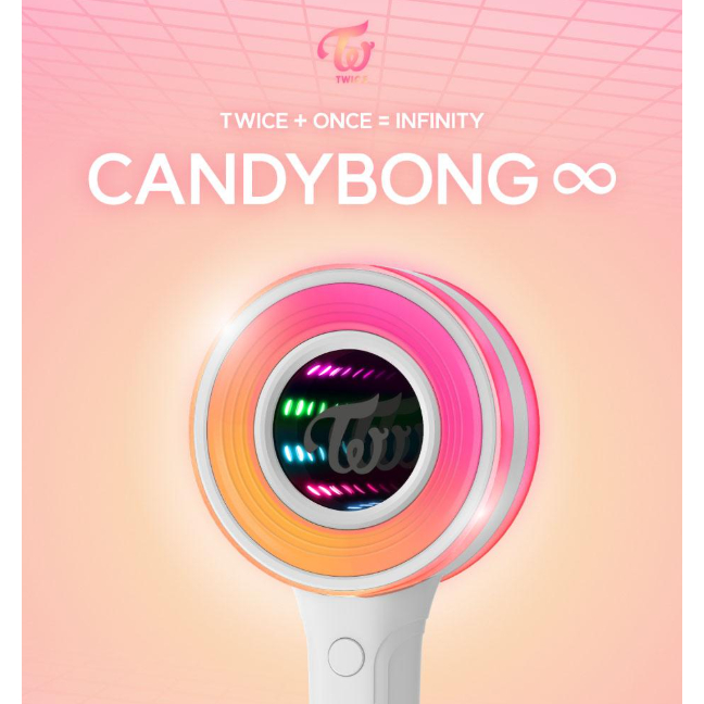 [JYP] TWICE OFFICIAL ∞ INFINITY Light Stick ver.3 Candybong
