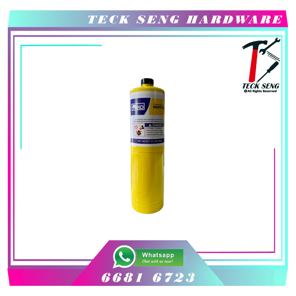 [ผู้ขายท้องถิ่นของ SG] MAPP GAS REFILL 450G สําหรับ COPPER SOLDERING/ BRAZING/ WELDING