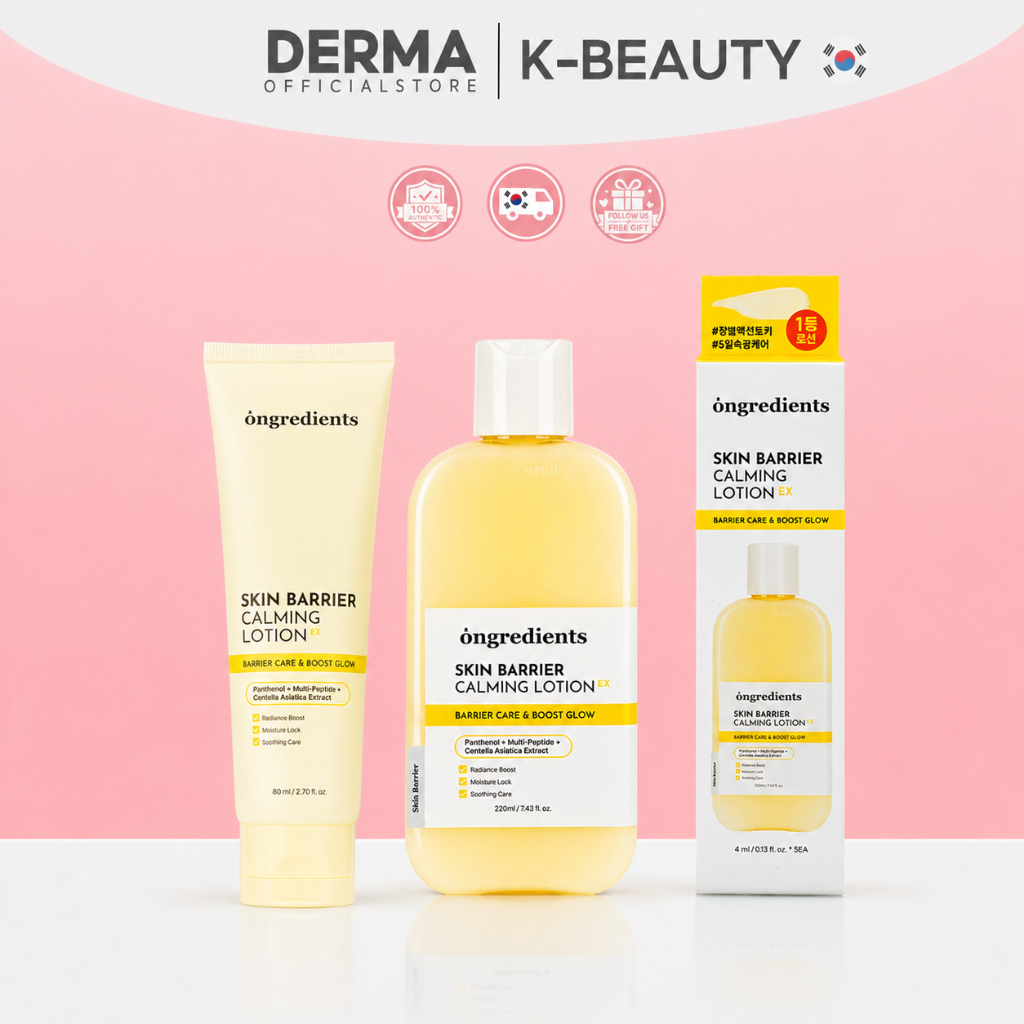 ONGREDIENTS Skin Barrier Calming Lotion Duo Set | มอยเจอร์ไรเซอร์เนื้อบางเบาสําหรับผิวแห้งที่บอบบาง