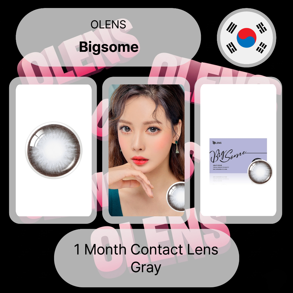 คอนแทคเลนส์ Olens 1 Month Bigsome Grey