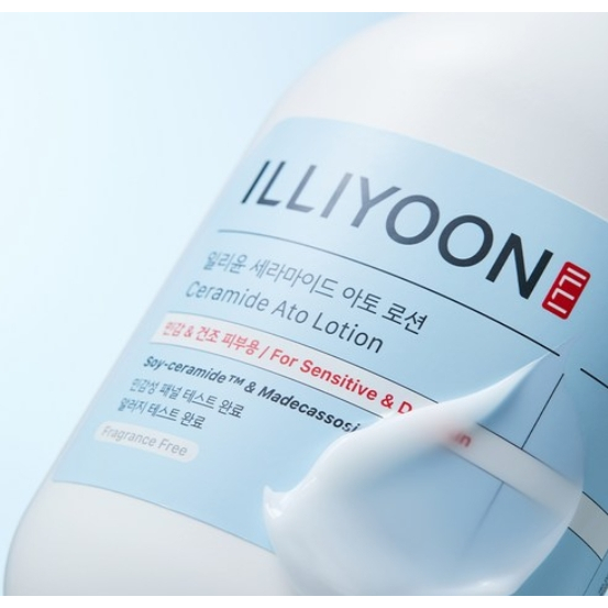 ILLIYOON Ceramide Ato Lotion Unscented 508ml ขนาดใหญ่ Moisturizing Lotion สําหรับผิวแพ้ง่าย
