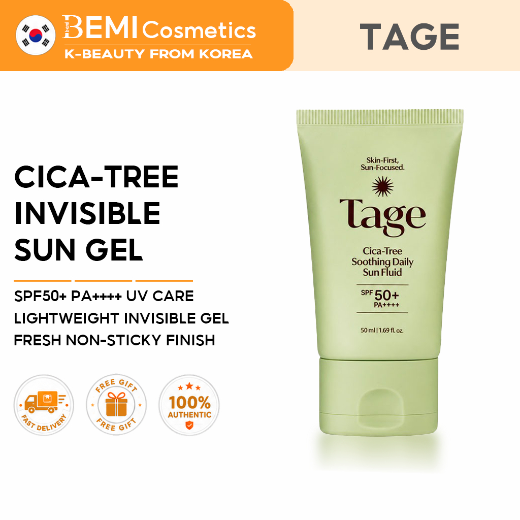 [TAGE] Cica-Tree Soothing Daily Sun Fluid 50ml | SPF50+ PA++++ | ซูทติ้ง ซัน แคร์